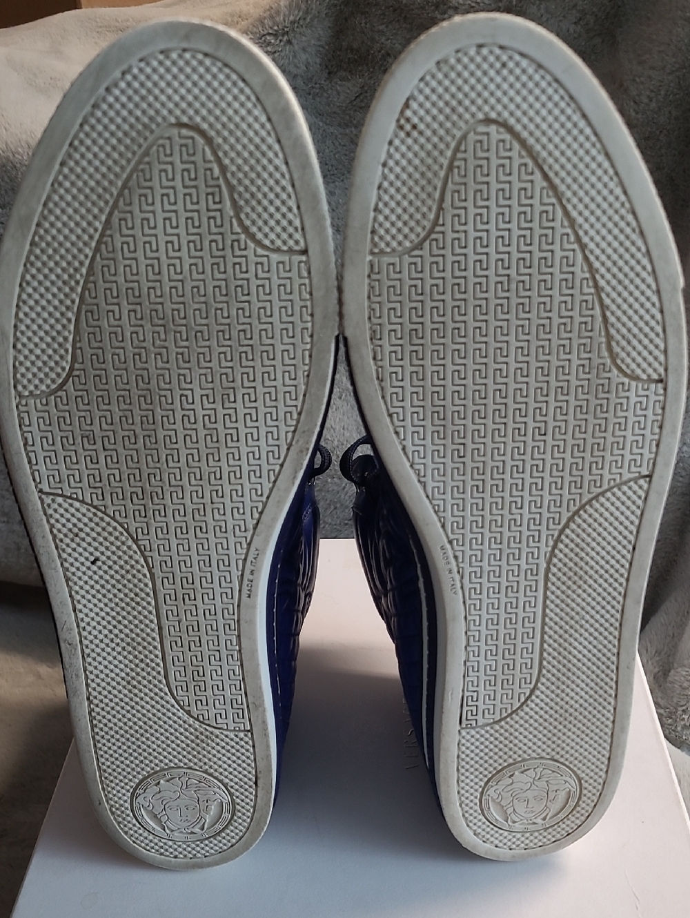Versace Italian Leather Sneakers Mens U.S. 12 / 45 - Picture 4 of 11